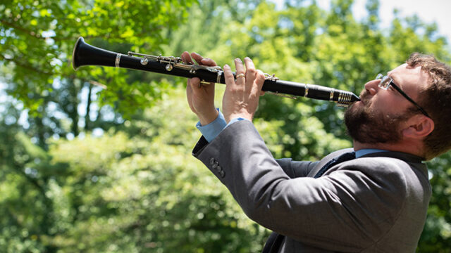 Man playing clarinet